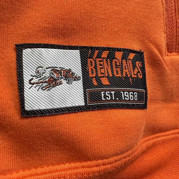 Cincinnati Bengals Throwback Helmet Logo Hoodie Men’s XL Orange NFL Ultra NWT - Picture 4 of 11